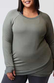 Threads 4 Thought Feather Fleece Long Sleeve Tunic Top