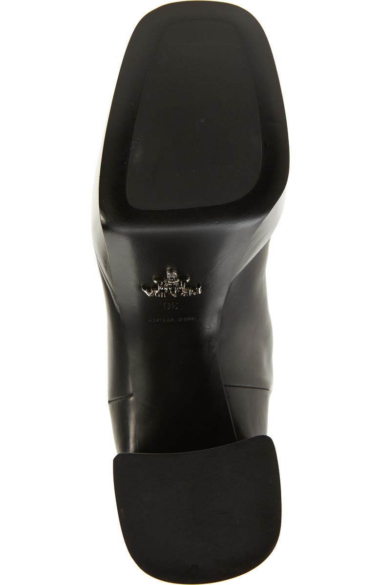 Prada Square Toe Knee High Platform Boot, Alternate, color,