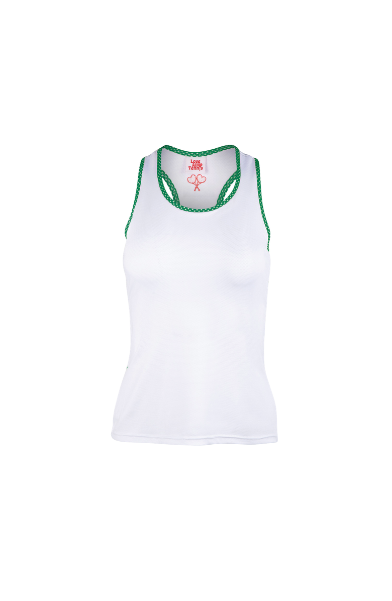 Love All Tennis Women's Doris Top, Main, color, Green Gingham