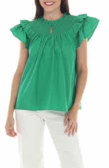 Smocked Ruffle Top