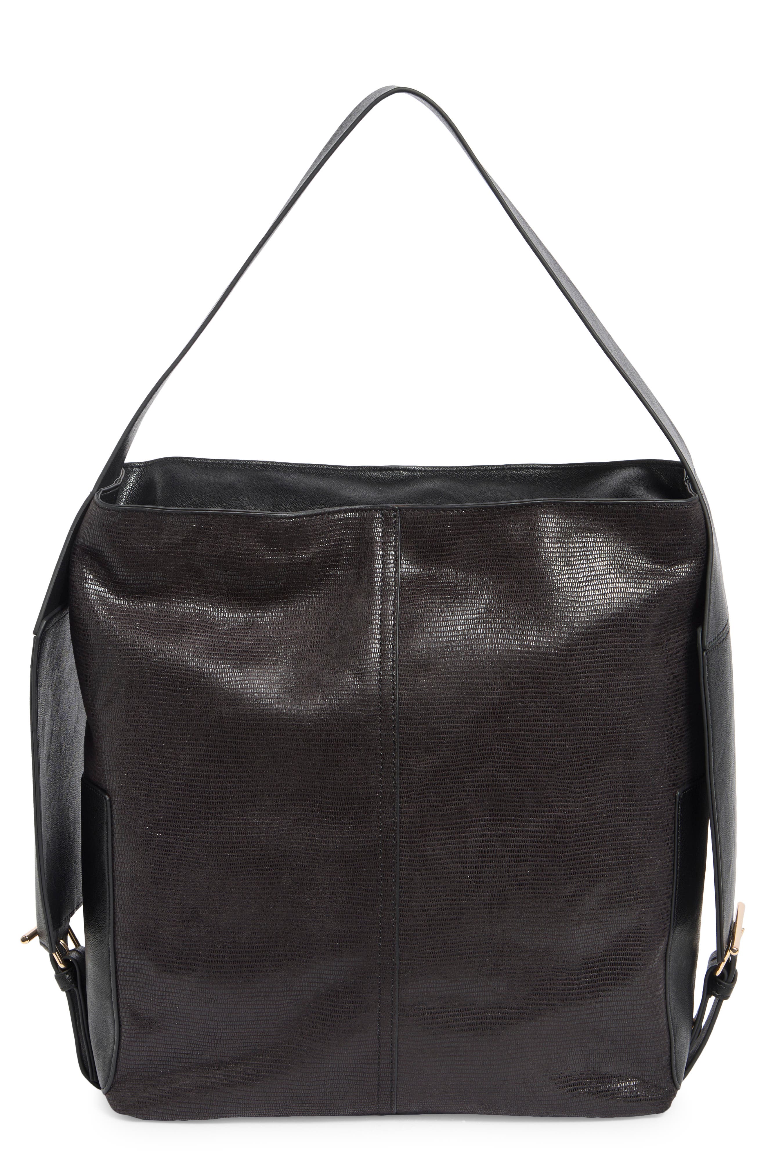 Faux Leather Shoulder Bag