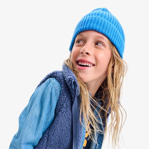 Primary Kids Cotton Beanie In Blue