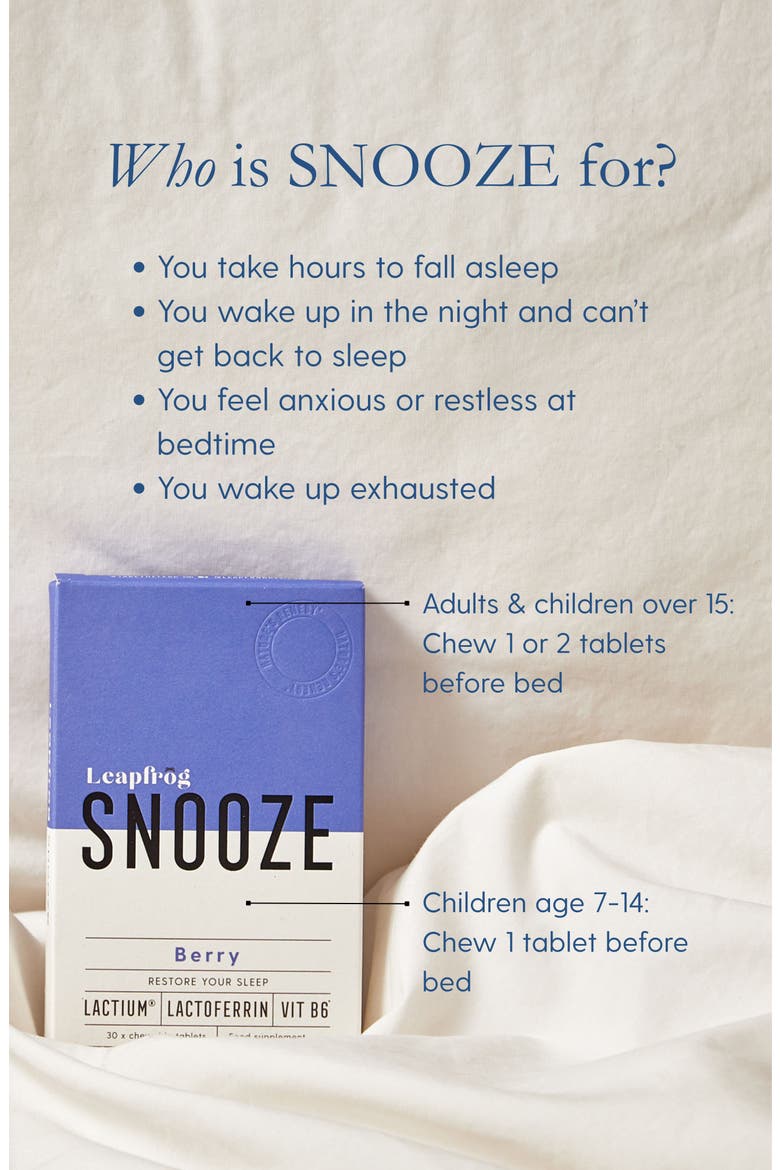 SNOOZE Food Supplement, Alternate, color, 15 Tablets