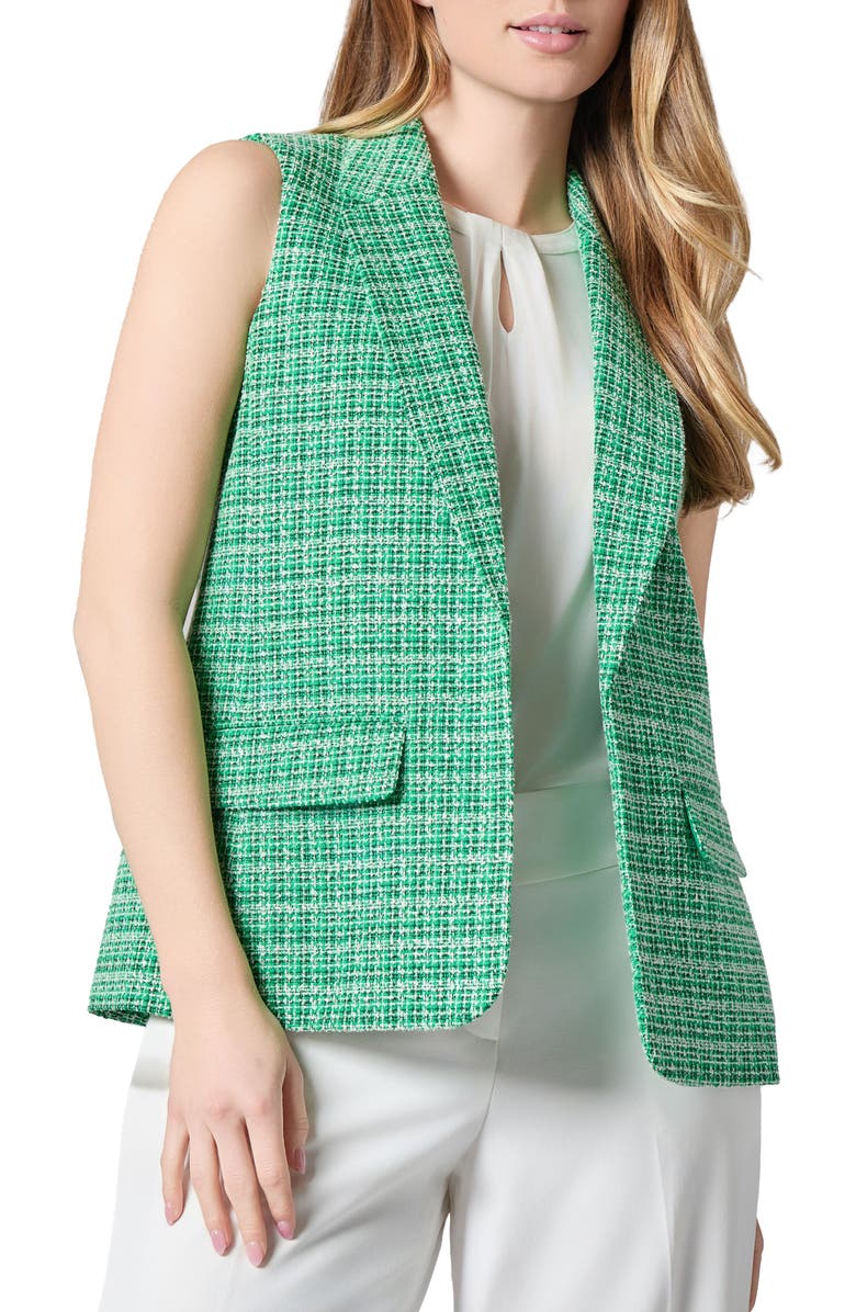 KASPER Tweed Vest, Main, color, 