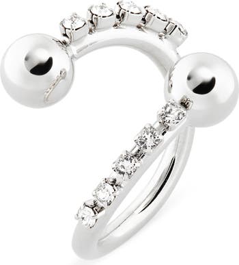 【25％OFF】 Justine Nordstrom | Ring Open Crystal Selma Clenquet アクセサリー