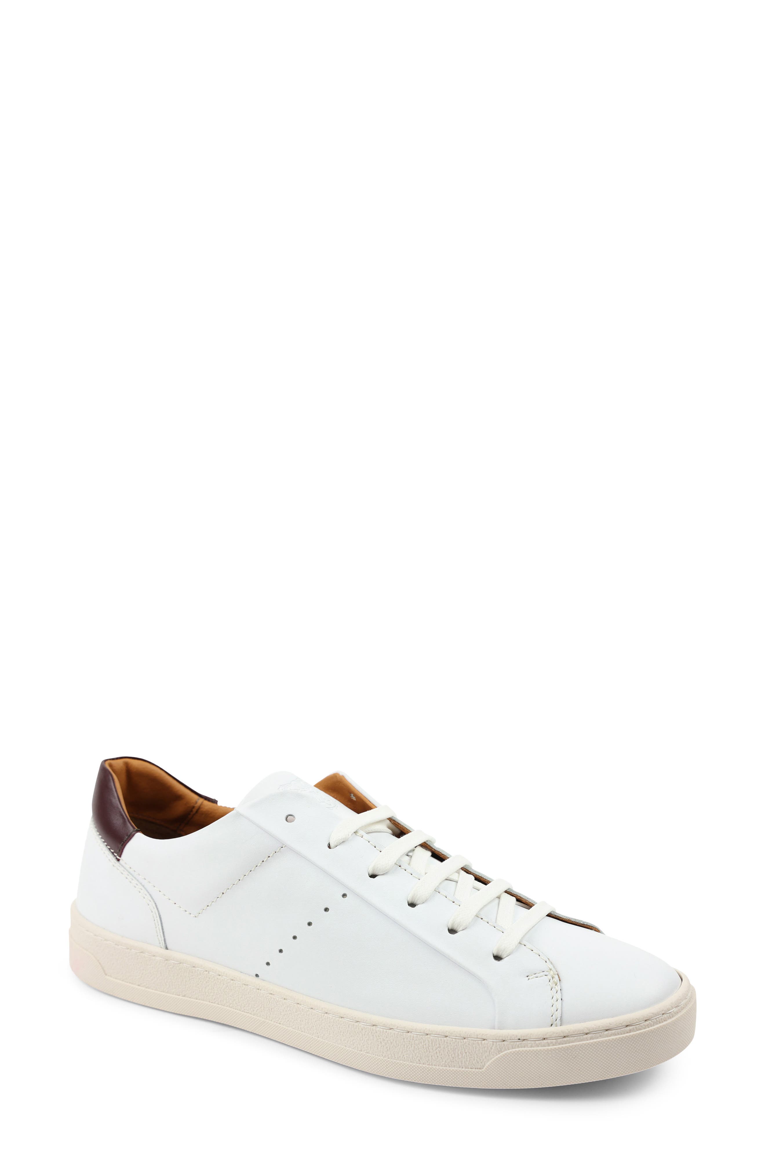 Dante Oxford Sneaker, Main, color, WHITE CALF