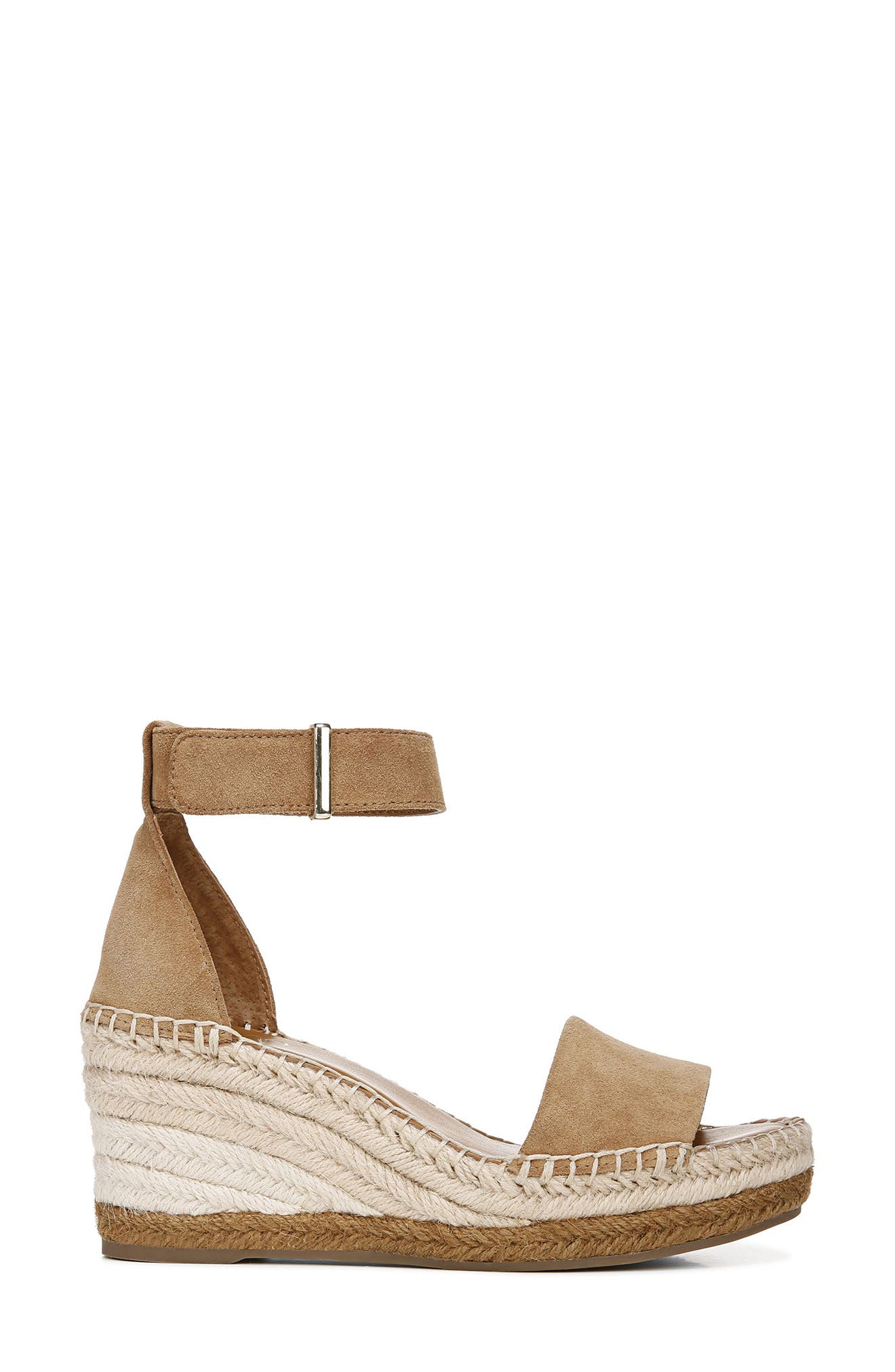 Clemens Espadrille Wedge Sandal, Alternate, color, TOASTED BARLEY SUEDE