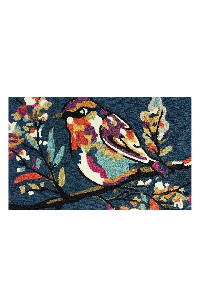 R16 HOME Autumn Watercolor Bird Doormat, Main, color, Multi