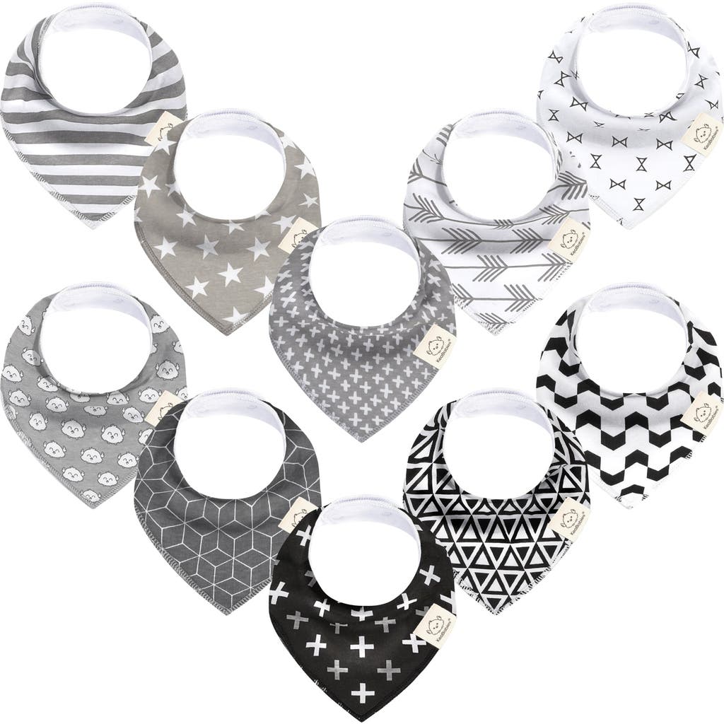 KeaBabies 10-Pack Organic Bandana Bibs in Monos  product