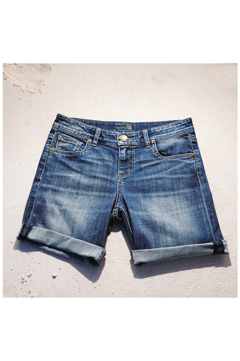 'Catherine' Boyfriend Shorts, Alternate, color, JOYFUL