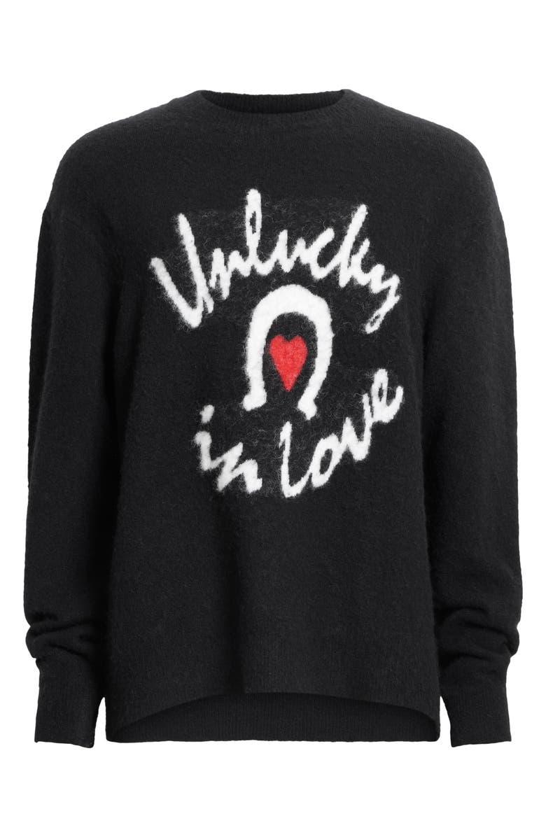 AllSaints Lucky Love Alpaca & Wool Blend Sweater, Alternate, color, 