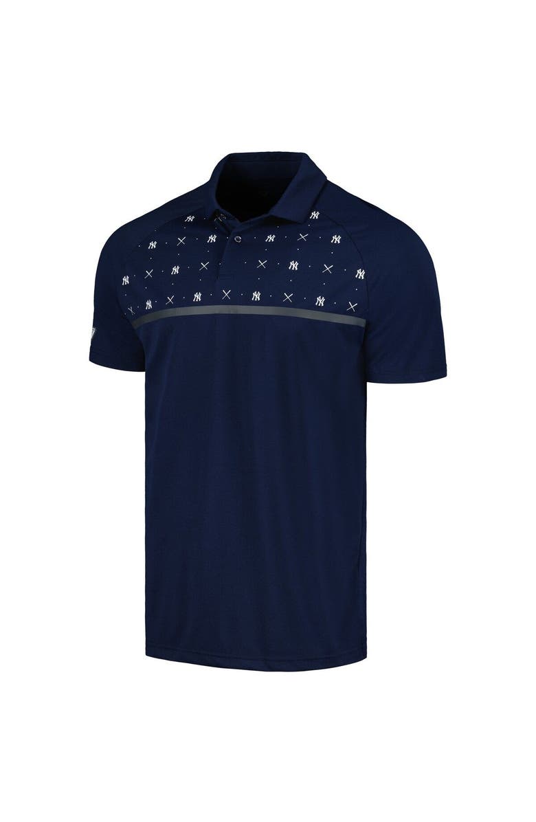LEVELWEAR Men's Levelwear Navy New York Yankees Sector Batter Up Raglan Polo, Alternate, color, Navy