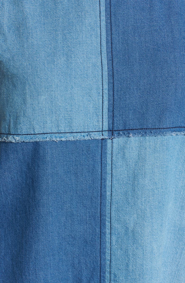 BP. Denim Patchwork Tank, Alternate, color, 