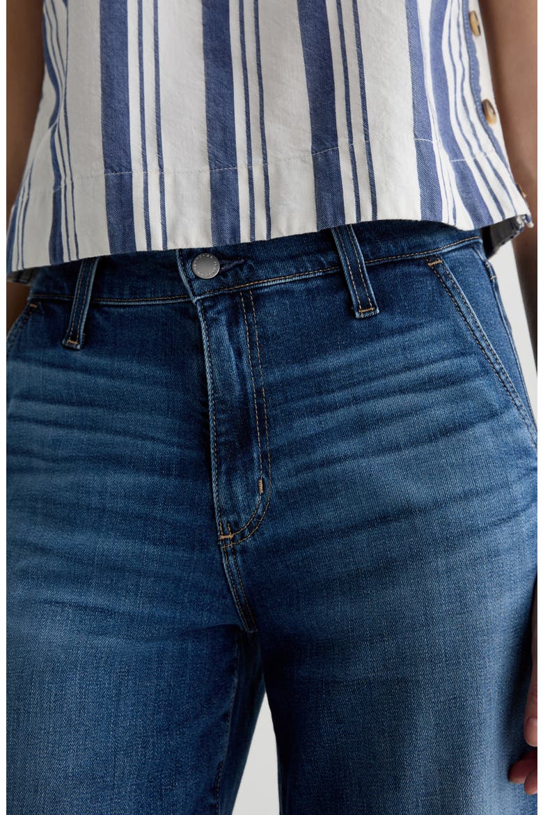 Stella High Waist Palazzo Jeans, Alternate, color, INDIGO SHADE