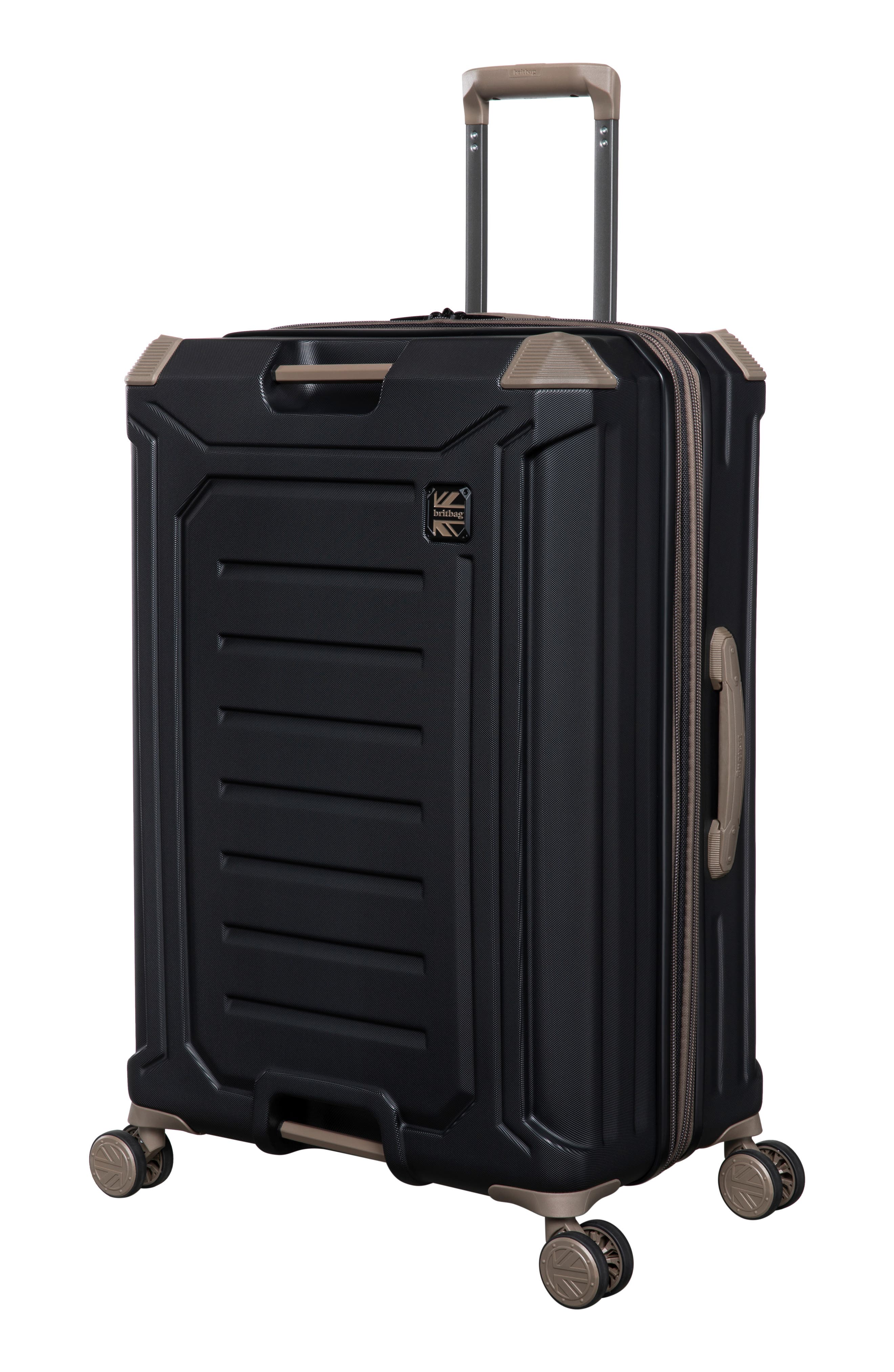 Britbag Stonesfields 27-Inch Hardside Spinner Luggage, Alternate, color, Black