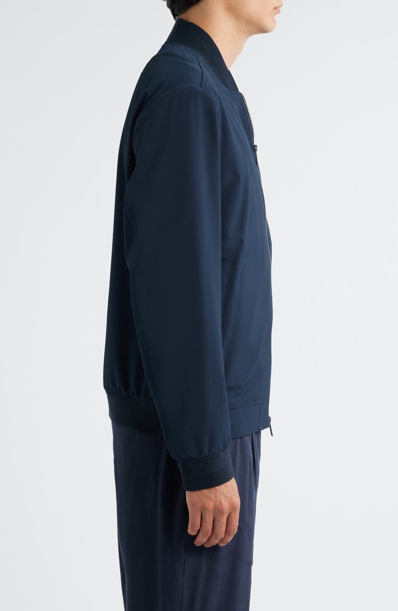 BOSS Hanry Slim Fit Bomber Jacket, Alternate, color, Dark Blue