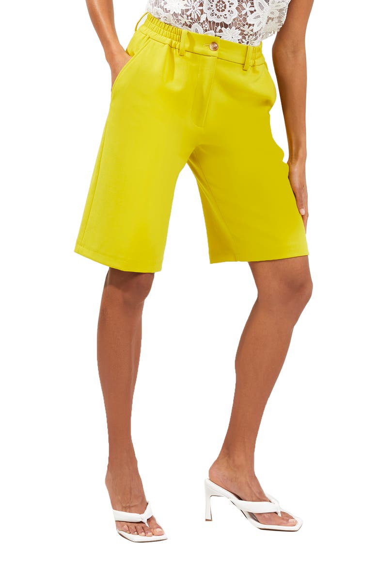 Emiko Whisper Bermuda Shorts, Main, color, WARM OLIVE