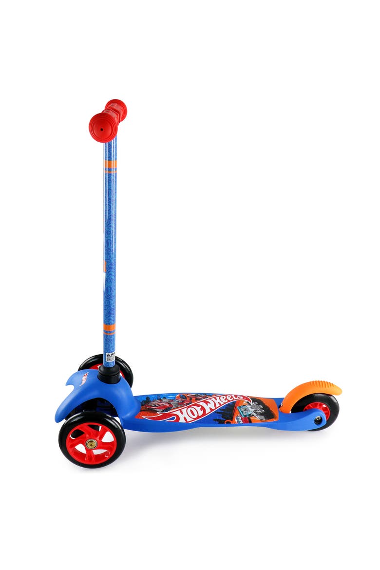 Tilt and Turn 3 Wheel Scooter, Alternate, color, Red