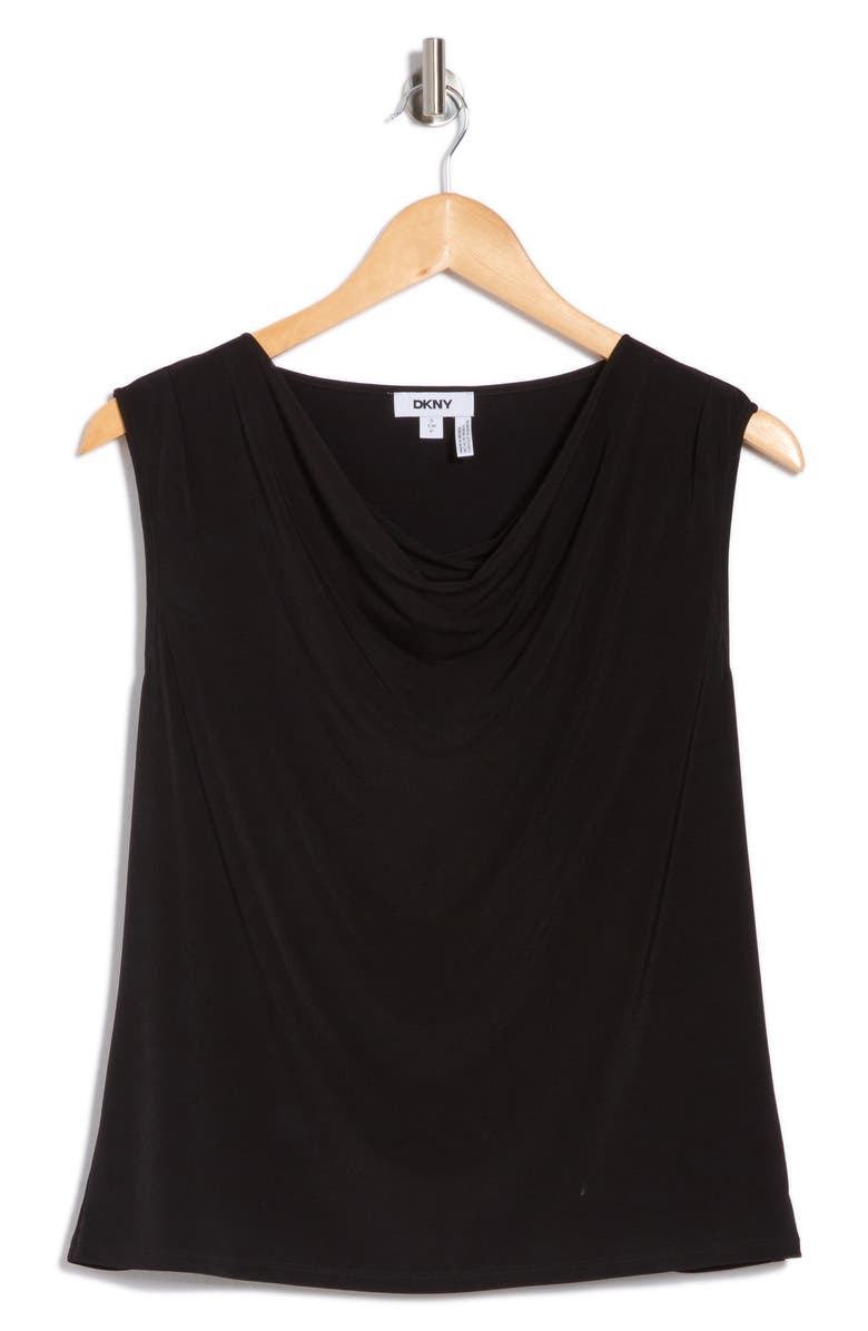 DKNY Cowl Neck Knit Tank, Alternate, color, 