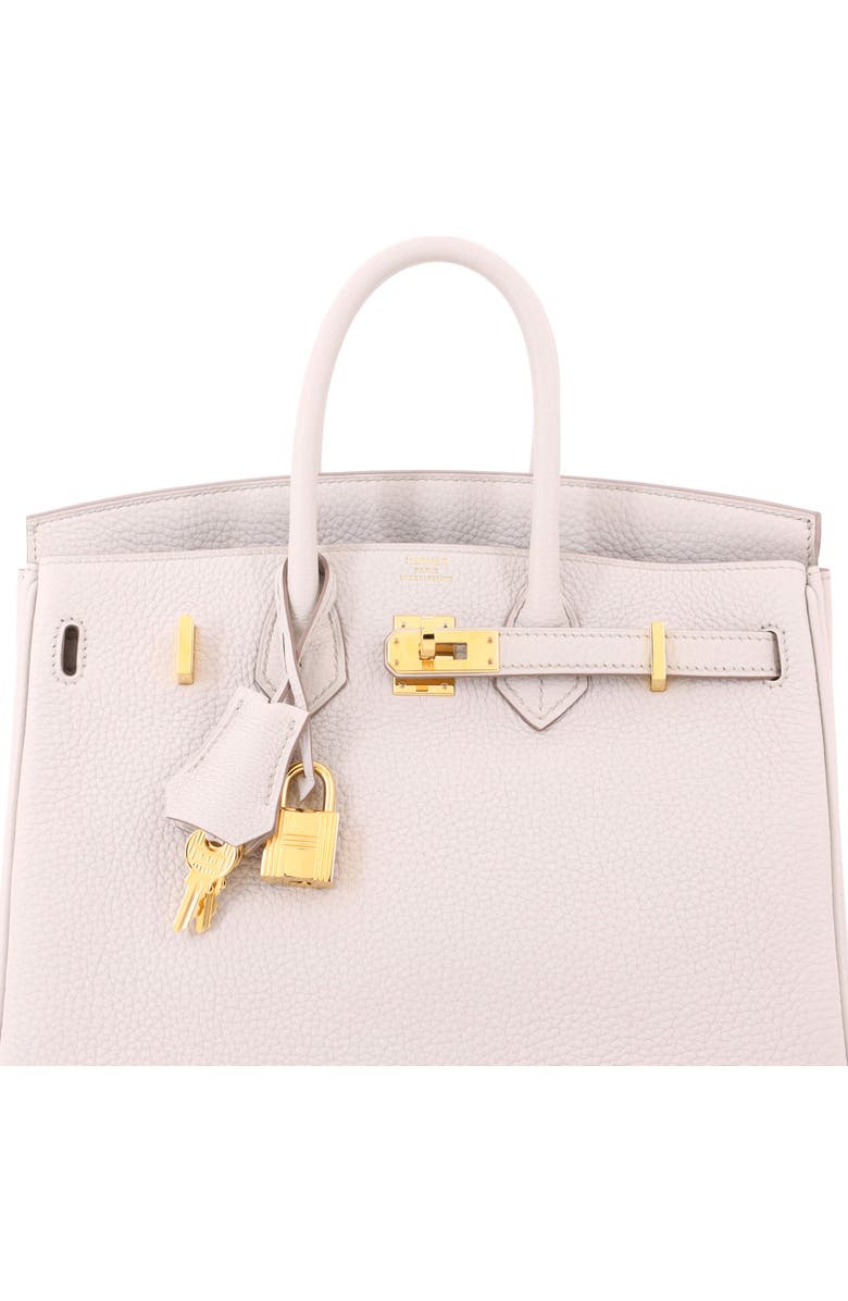 Pre-Owned Hermes Birkin Handbag Light Togo with Gold Hardware 25, Alternate, color, Beton