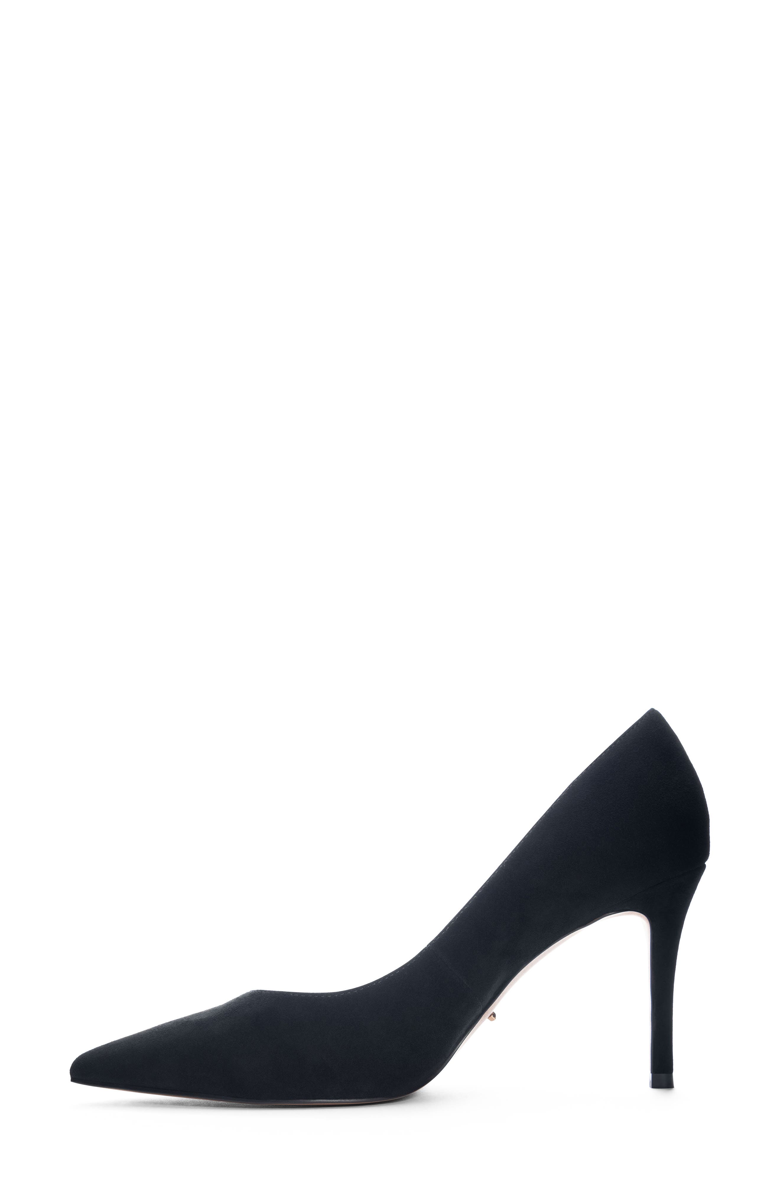 Rafee Liquid Patent Pointed Toe Pump, Alternate, color, BLACK