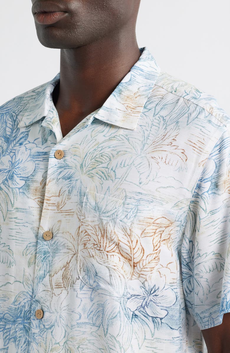 Tommy Bahama Veracruz Cay La Blanca Isles Camp Shirt, Alternate, color, Bora Bora Blue