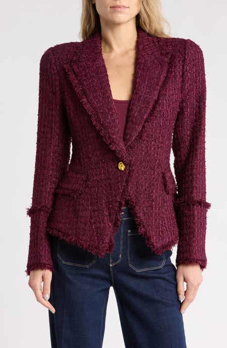 Kaisley Frayed Tweed Blazer