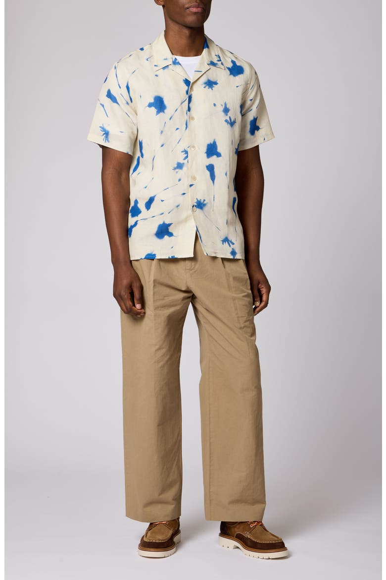 Casual Fit Camp Shirt, Alternate, color, 02 OFF WHITE