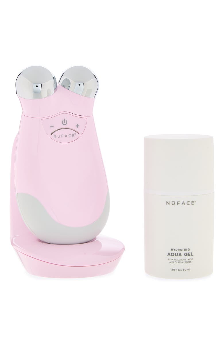 NuFACE<sup>®</sup> Refreshed Trinity Smart Advanced Facial Toning Device Set - Petal Pink - Refurbished, Main, color, 
