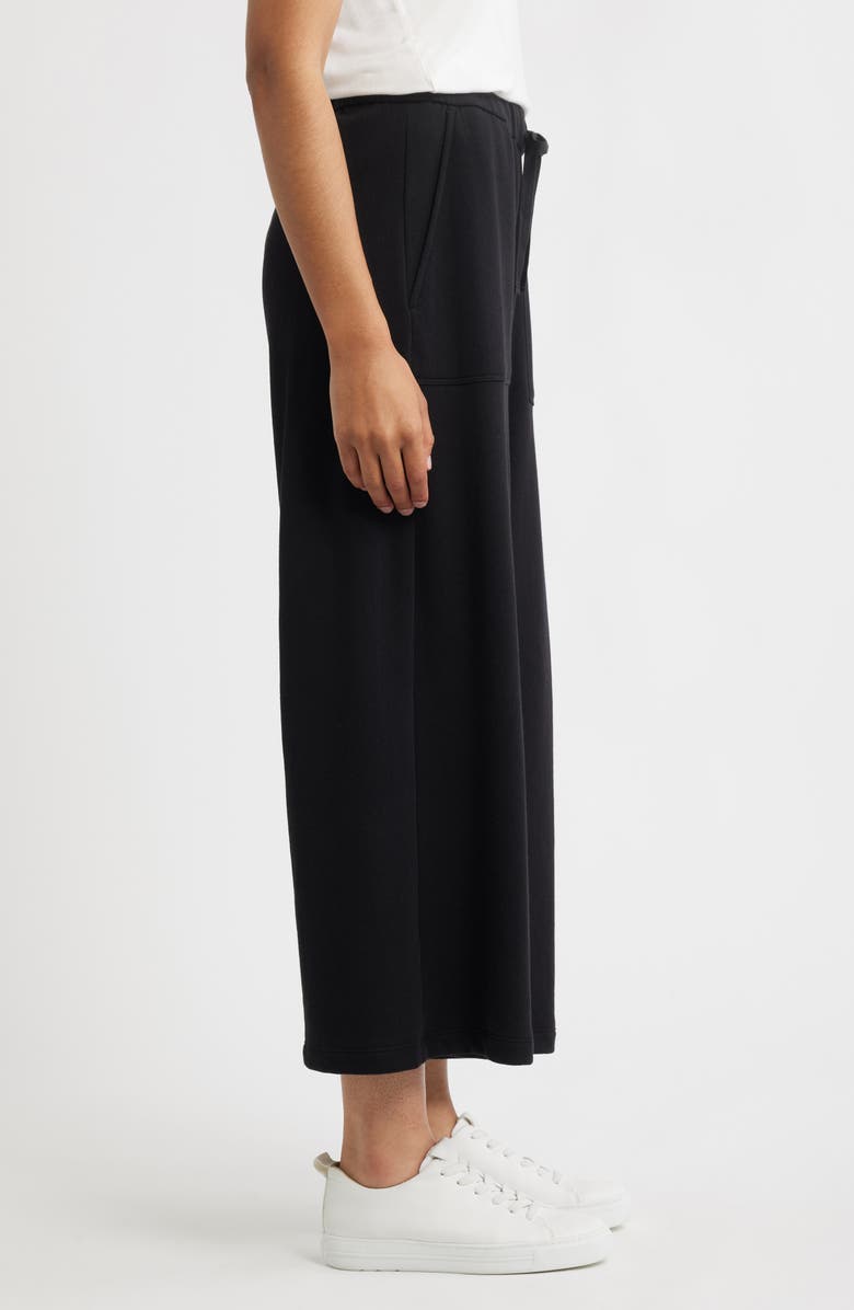 Eileen Fisher Organic Cotton Ankle Wide Leg Pants, Alternate, color, 