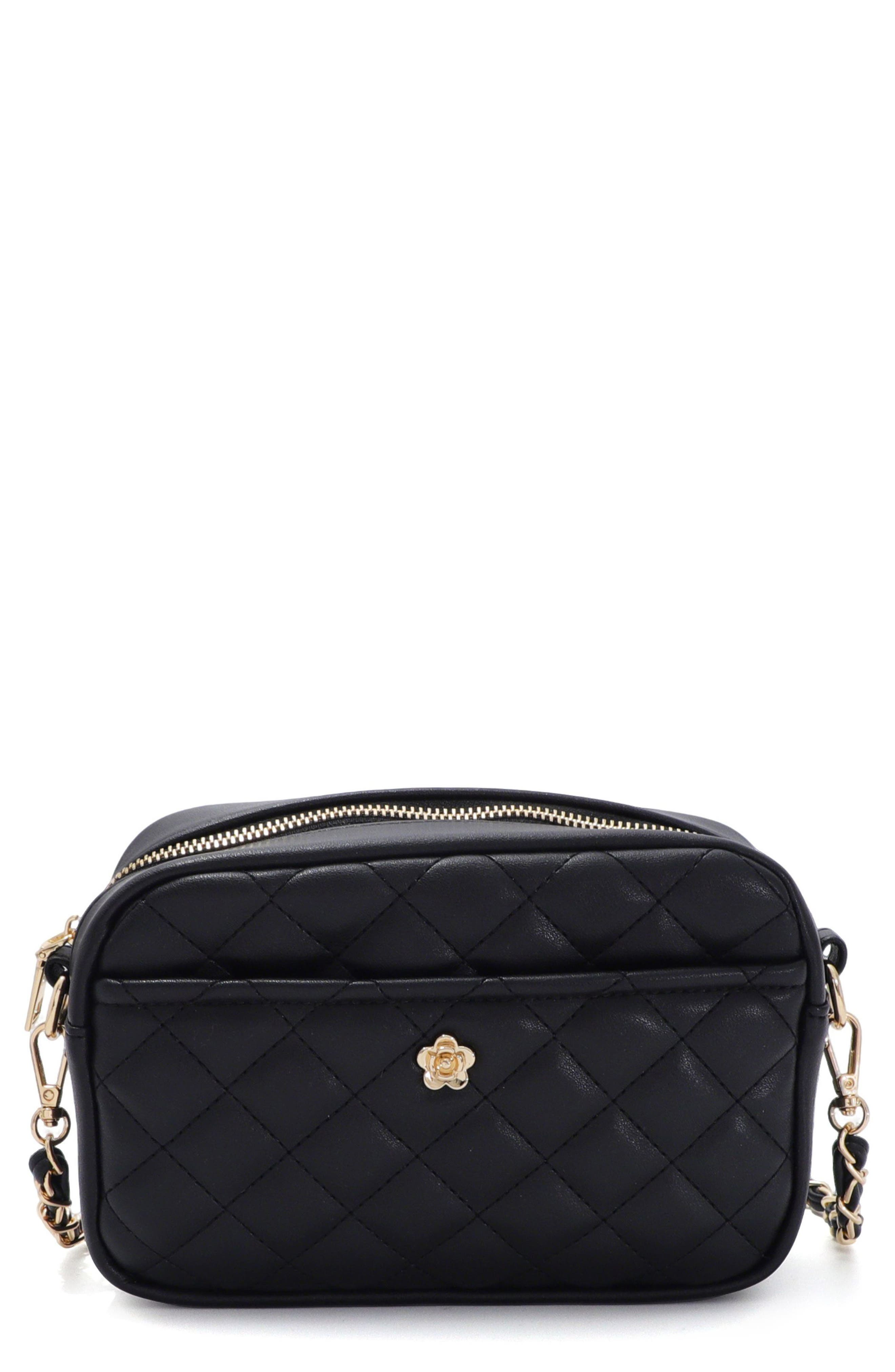 Adornia Cushion Quilted Faux Leather Shoulder Bag