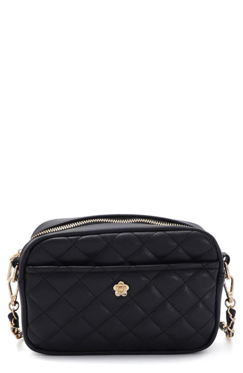 Cushion Quilted Faux Leather Shoulder Bag