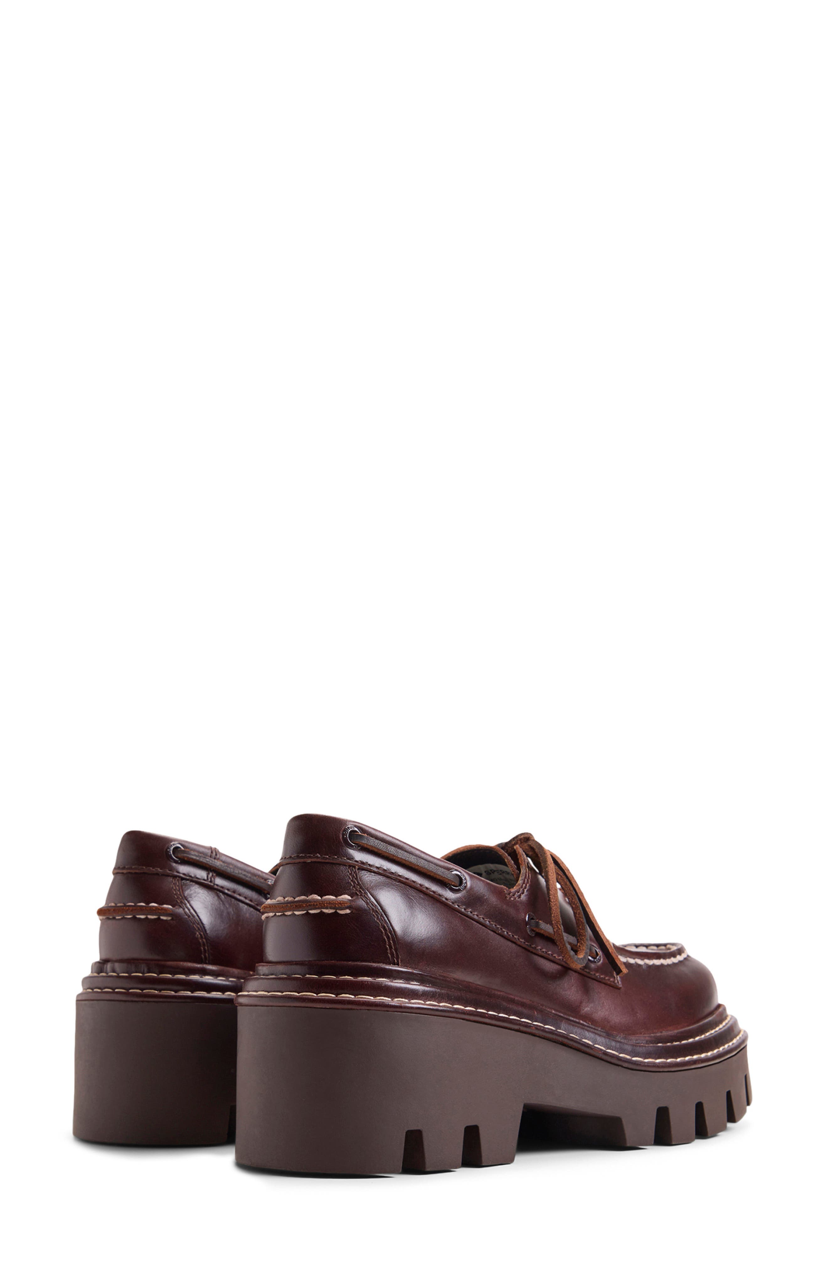 x MONSE Authentic Original 2-Eye Lug Boat Shoe, Alternate, color, AMARETTO