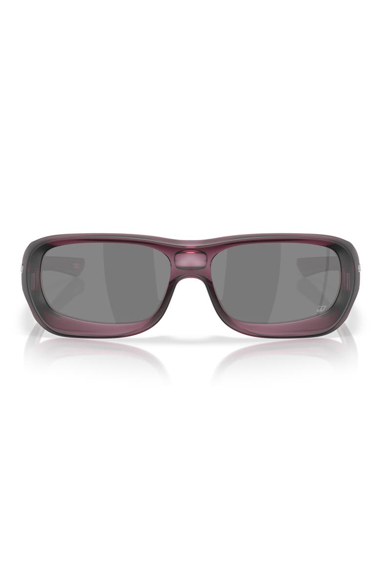 De Soto 59mm Prizm Rectangular Sunglasses, Main, color, MATTE INDIGO / PRIZM BLACK