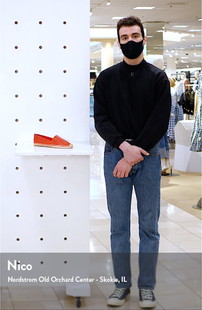 T Monogram Espadrille Flat, sales video thumbnail