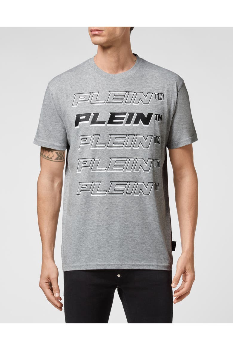 T-Shirt Round Neck Men, Main, color, grey