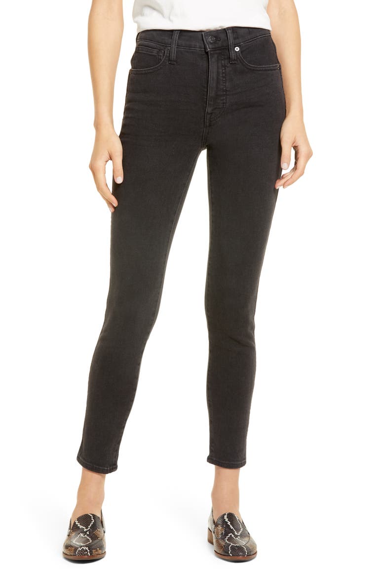 10-Inch High Waist Ankle Skinny Jeans, Main, color, STARKEY