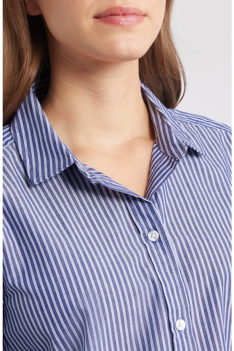 Belly Cotton Shirt, Alternate, color, BLACKBERRY