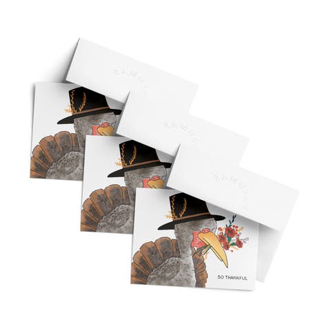 Fall/Halloween Greeting Cards "So Thankful Turkey"