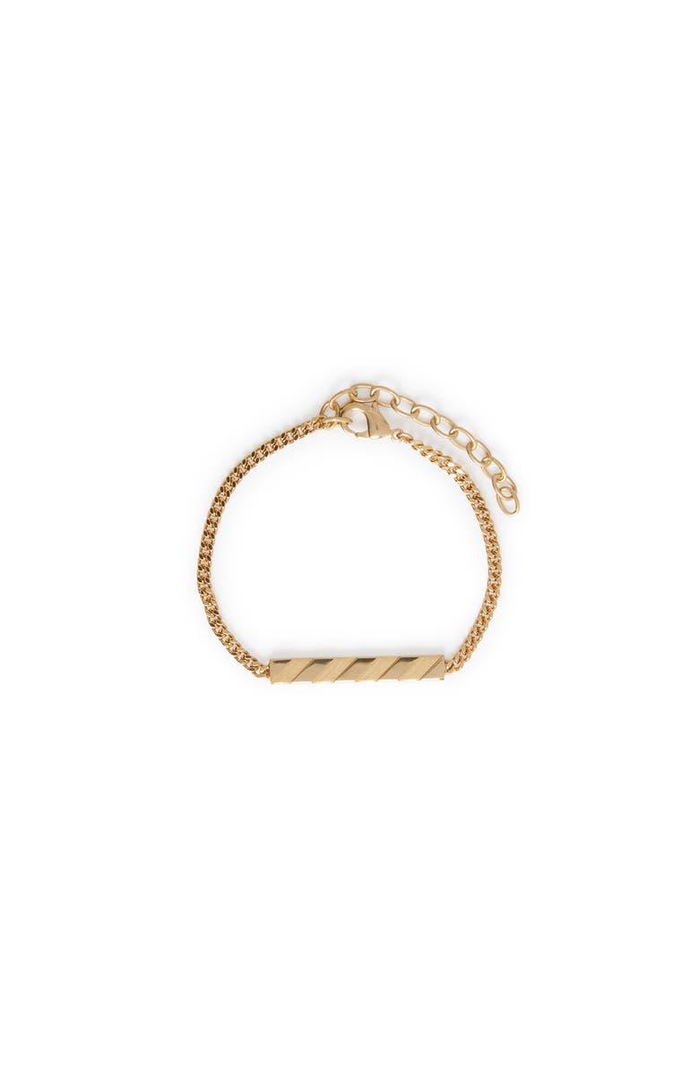 OFF WHITE Women's Diag Bracelet, Main, color, Gold