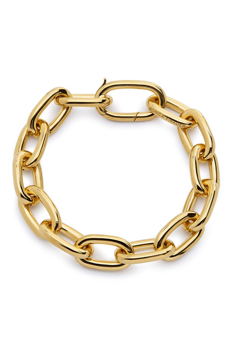 x Kate Young Bold Link Bracelet, Main, color, 18CT GOLD VERMEIL