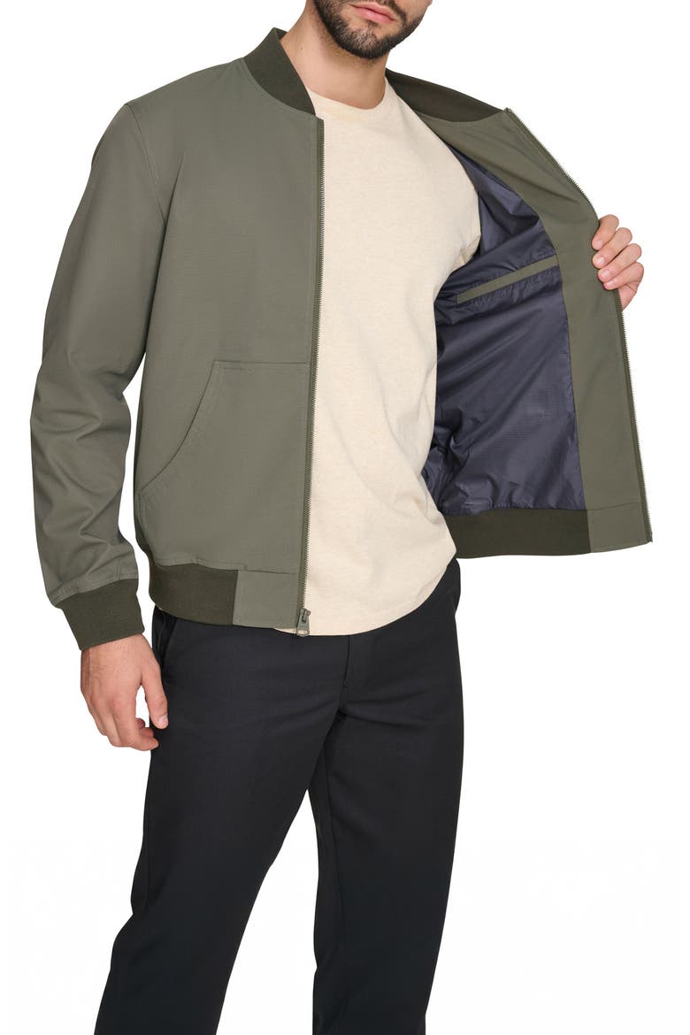 Oxford Water Resistant Bomber Jacket, Alternate, color, SAGE GREEN