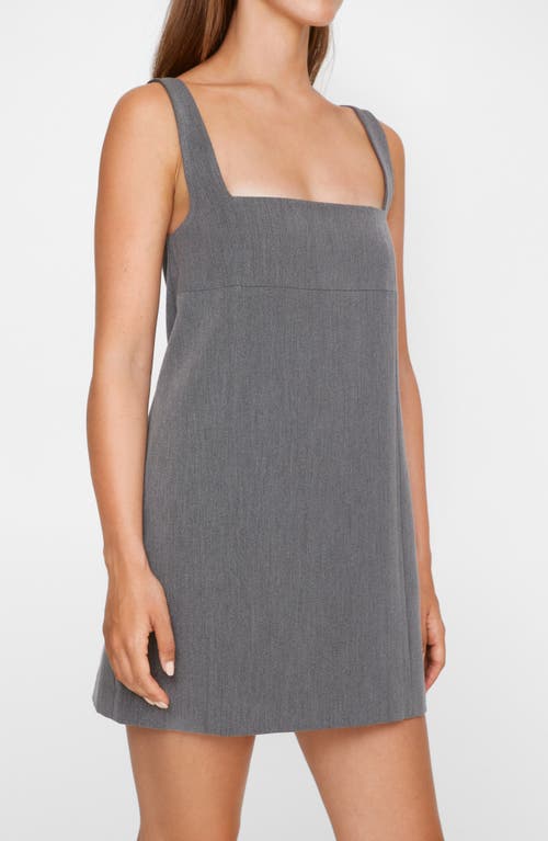 Nasty Gal Strappy Open Back Minidress In Grey Marl
