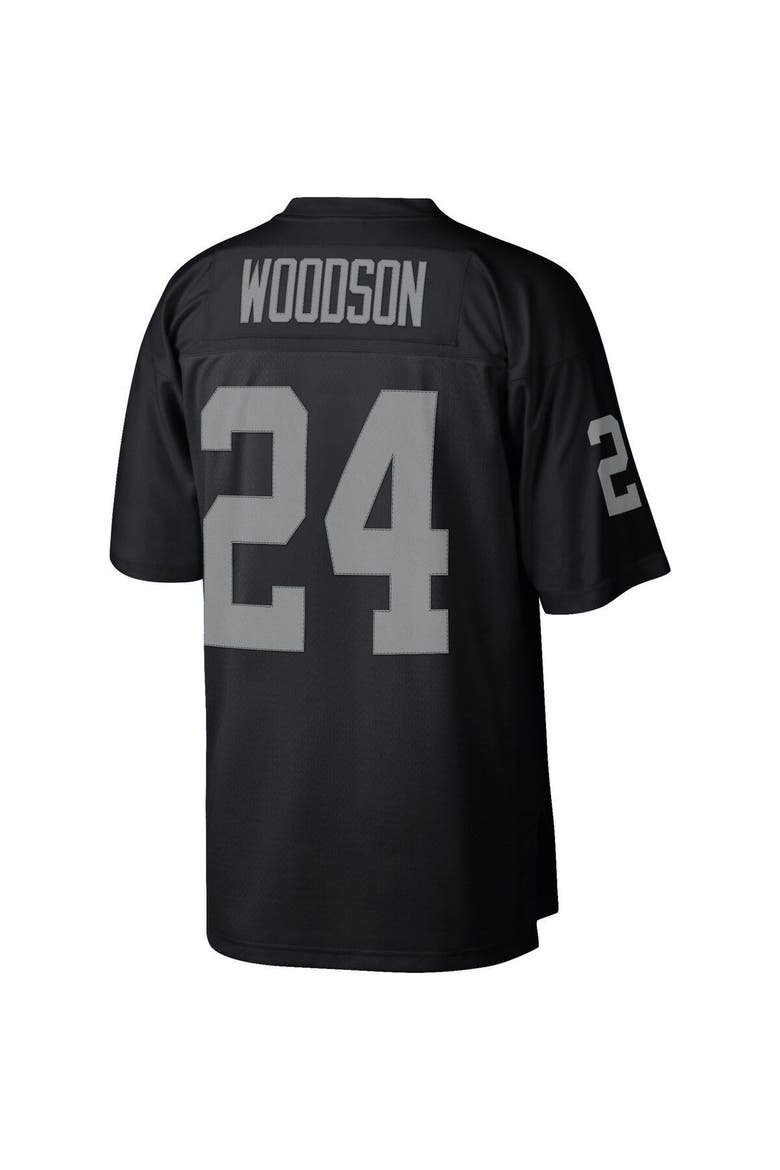 Men's Mitchell & Ness Charles Woodson Black Las Vegas Raiders Legacy Replica Jersey, Alternate, color, Black