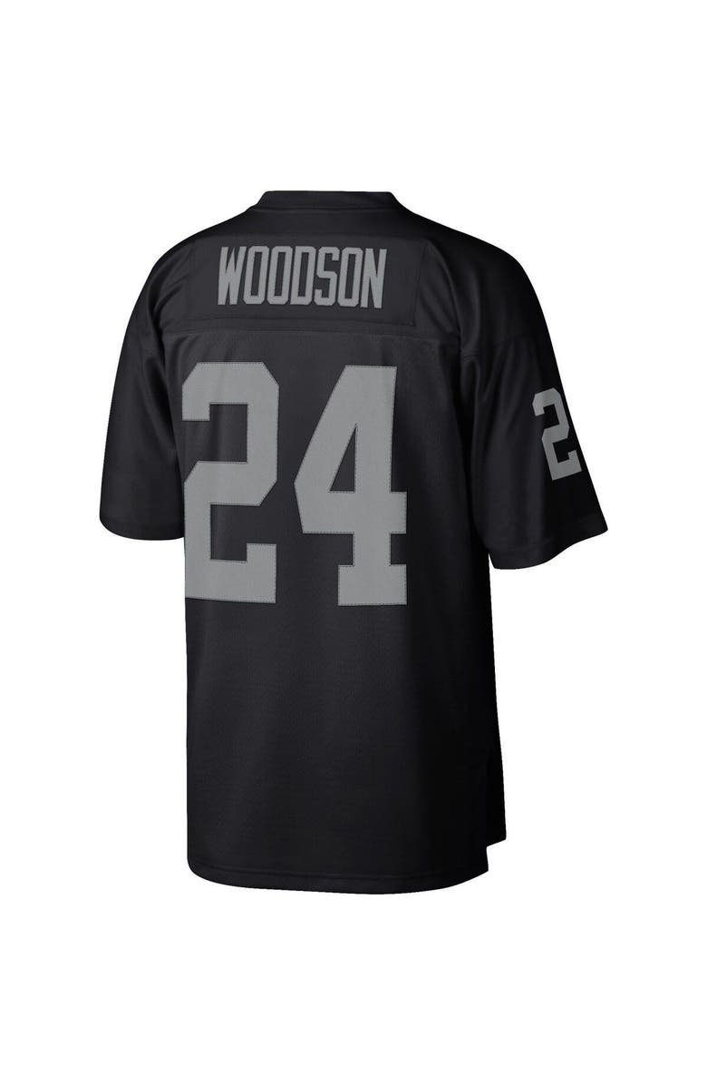 Mitchell & Ness Men's Mitchell & Ness Charles Woodson Black Las Vegas Raiders Legacy Replica Jersey, Alternate, color, Black