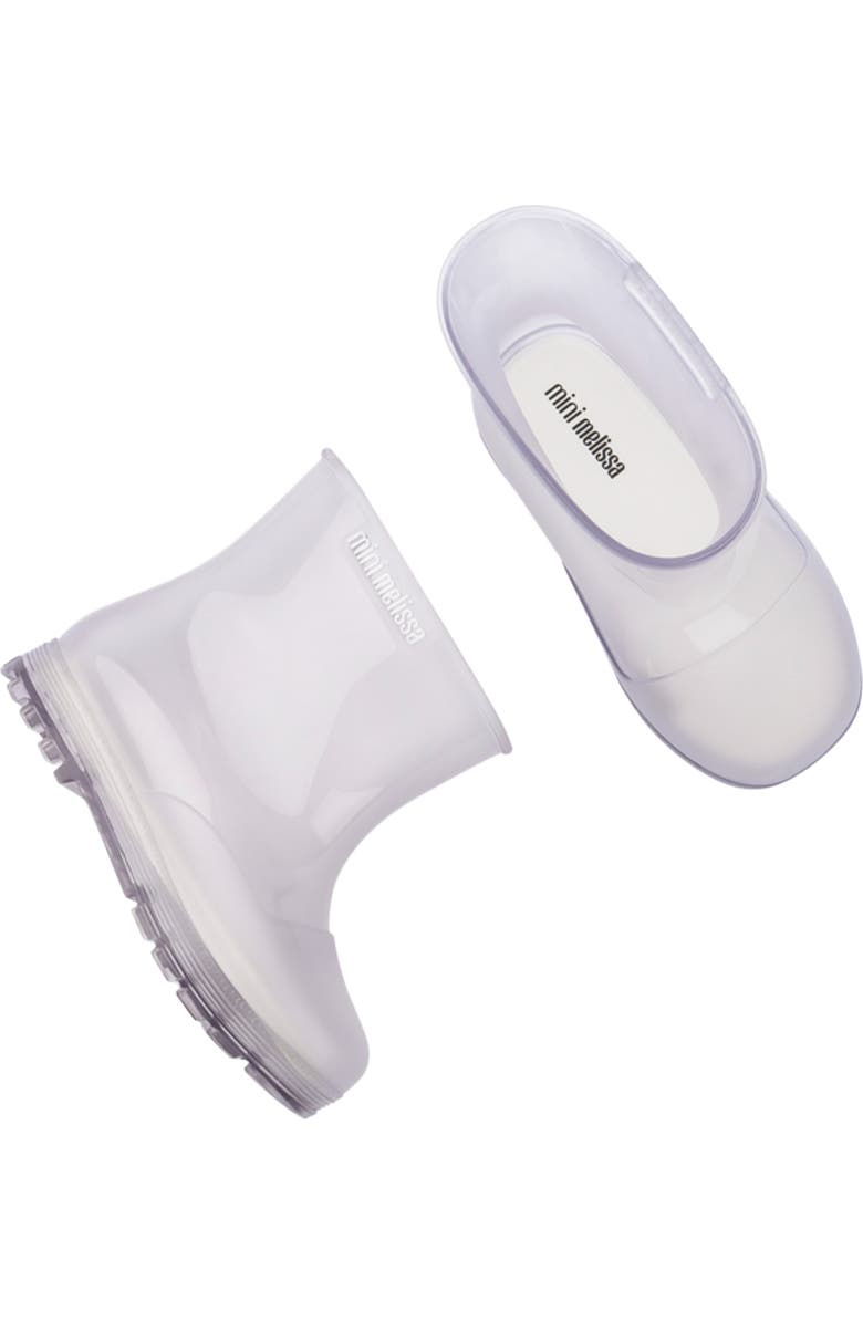Mini Melissa Kids' Welly Rain Boots, Alternate, color, Clear