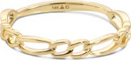 DEVATA Figaro Link Ring in 14K Gold