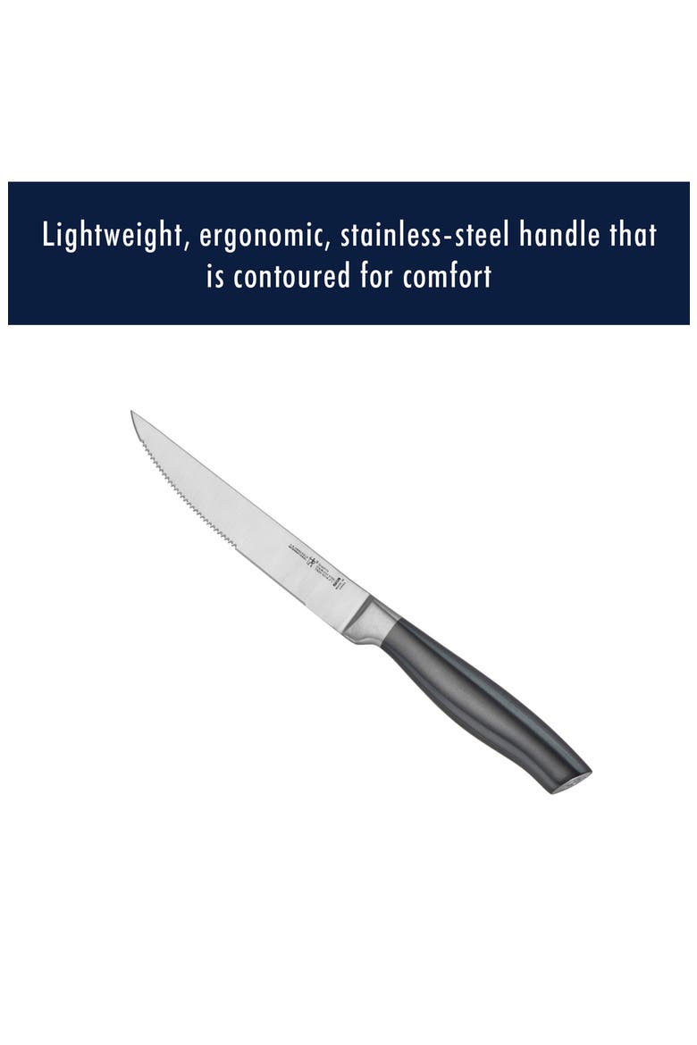 Graphite 4-Piece Steak Knife Set, Alternate, color, GRAPHITE