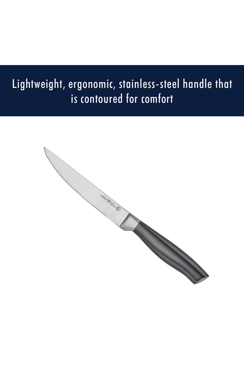 HENCKELS CUTLERY Graphite 4-Piece Steak Knife Set, Alternate, color, Graphite