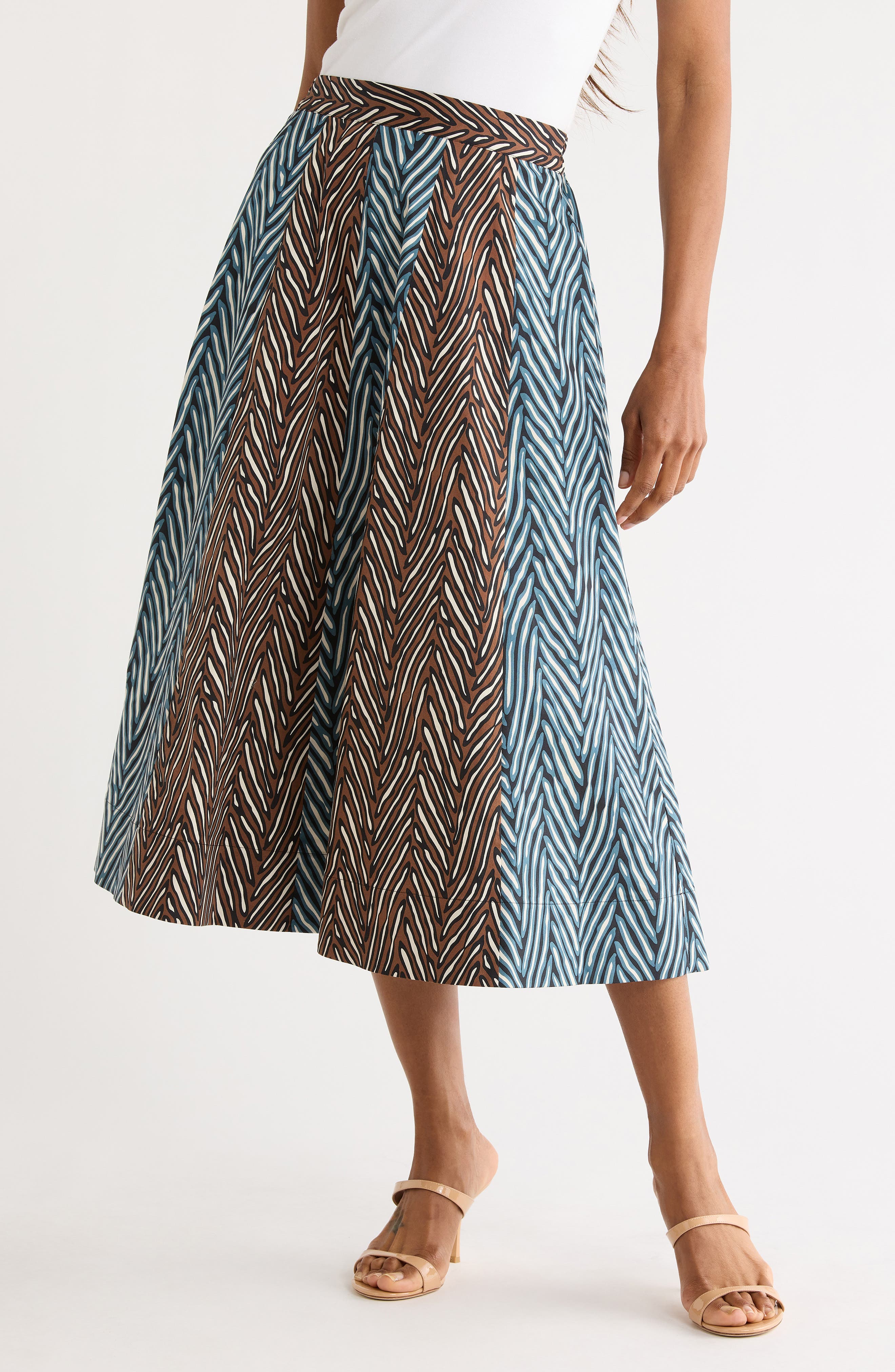 Finnley Mixed Print Skirt